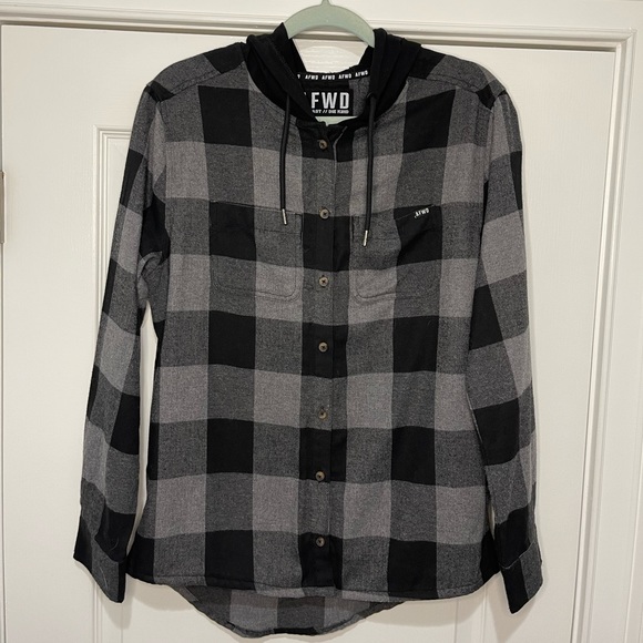 Alpha Forward hooded flannel - Picture 1 of 3